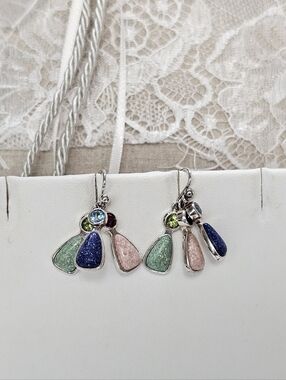 Coleman Company Southwestern Gemstone Charm Earrings 925 Silver
